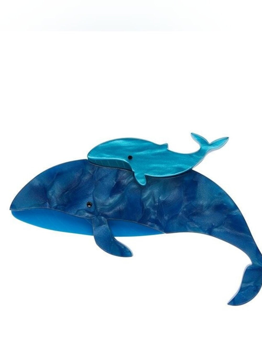 Benevolent Behemoths Blue Whale Brooch